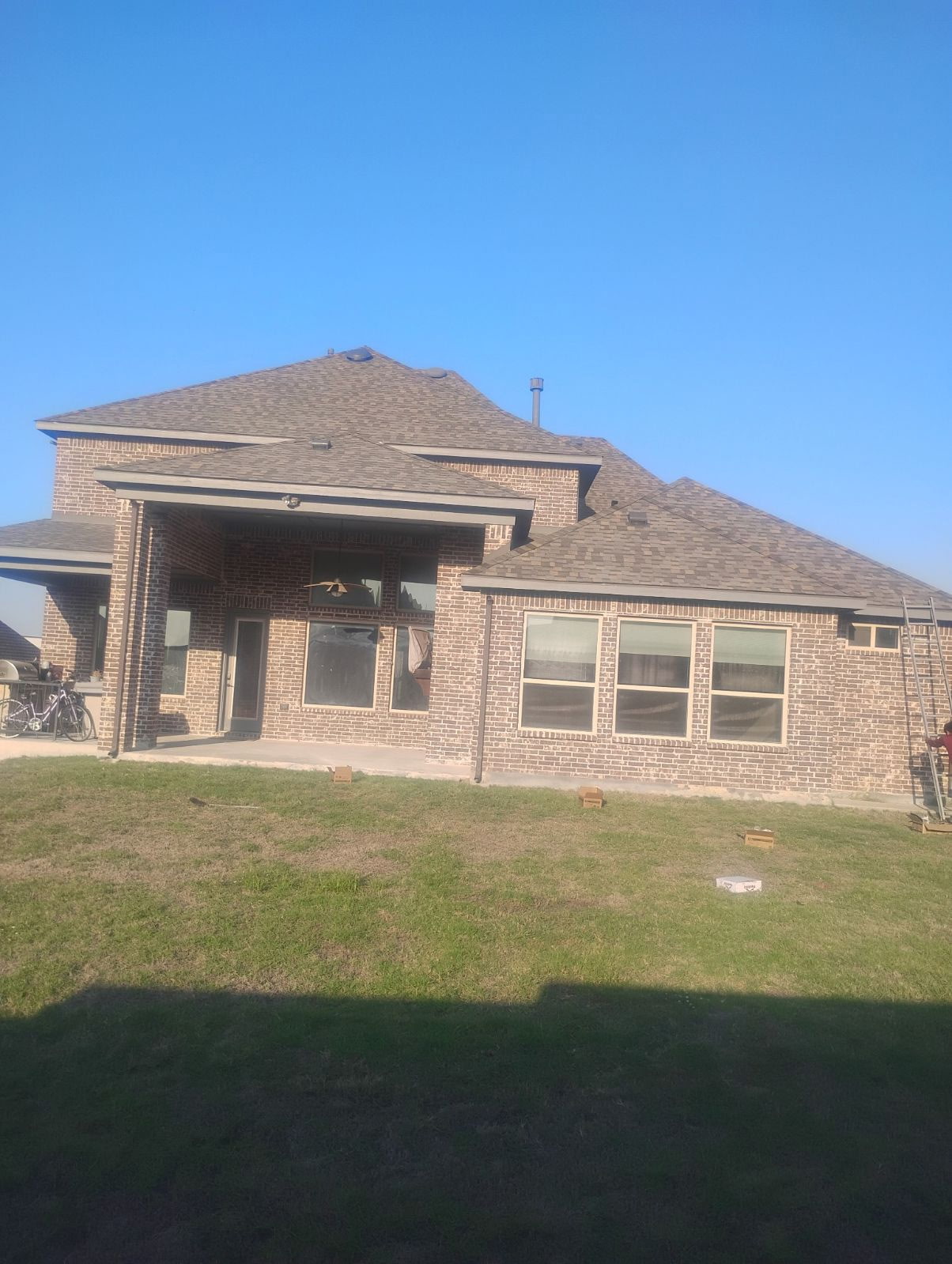 Coker roofing crew on job